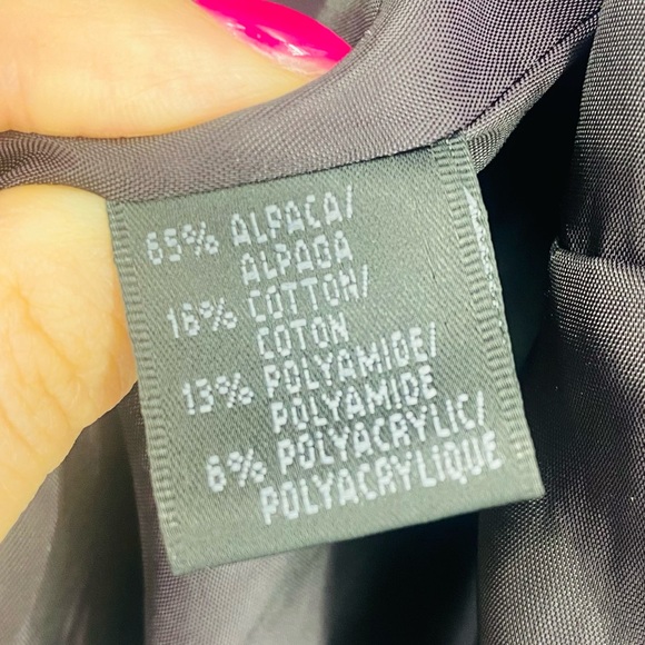 Lafayette 148 Alpaca Wool Bouche Purple Multi Blazer Jacket Petite Size 2 - Picture 9 of 9